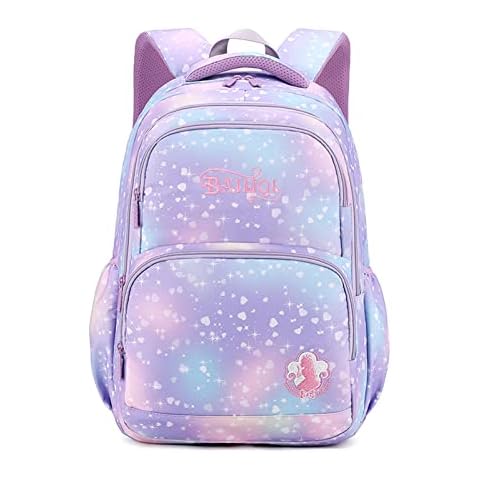 Amythe Schulrucksack Mädchen Rucksack, Lässig Kinderrucksack Nylon Leicht Cover