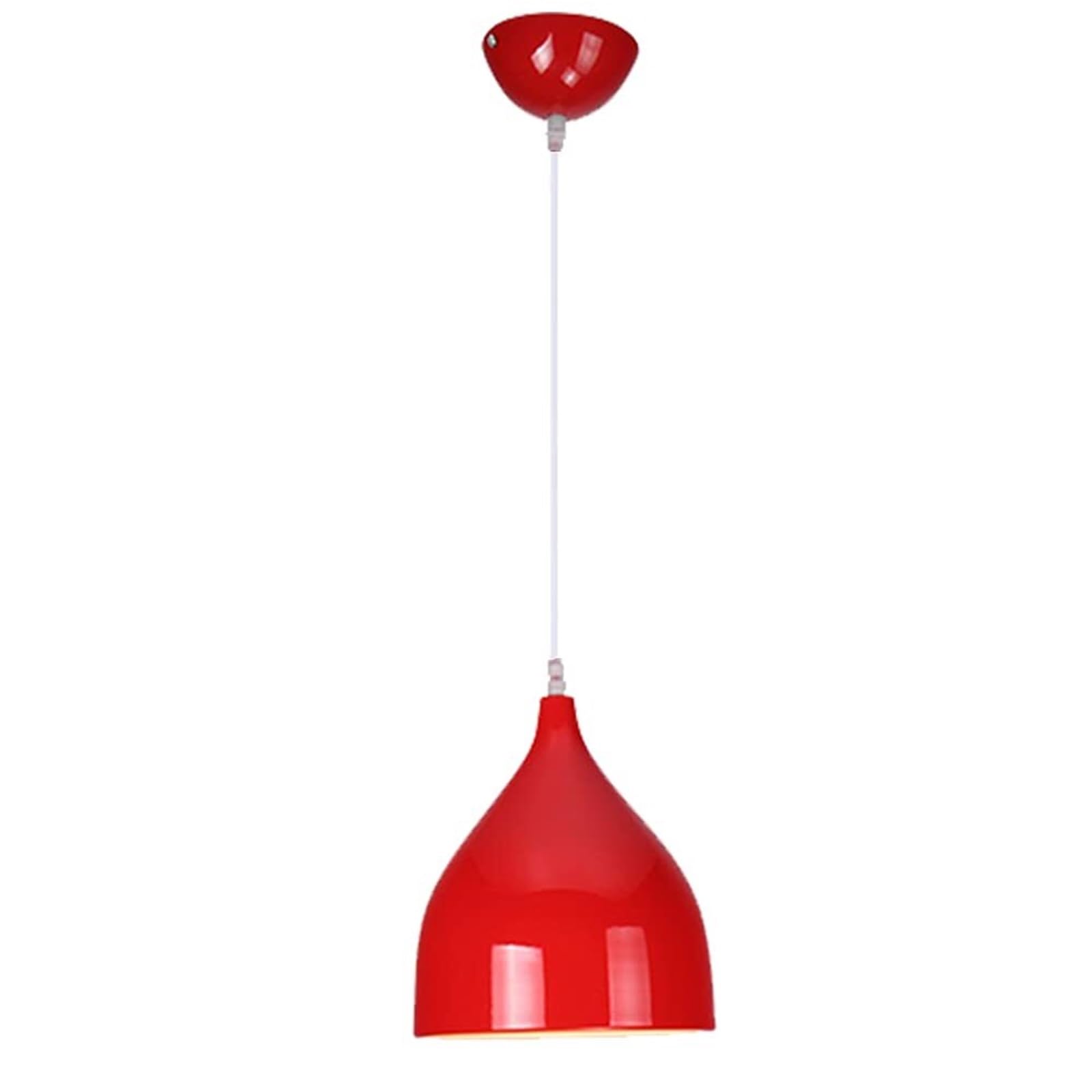 KHUKHU Metal Industrial Ceiling Light Modern Pendant Light Shade Chandelier Light E27 / E26 for Living Room Kitchen Hanging Light Dining Room, Living Room, Bar(Red)