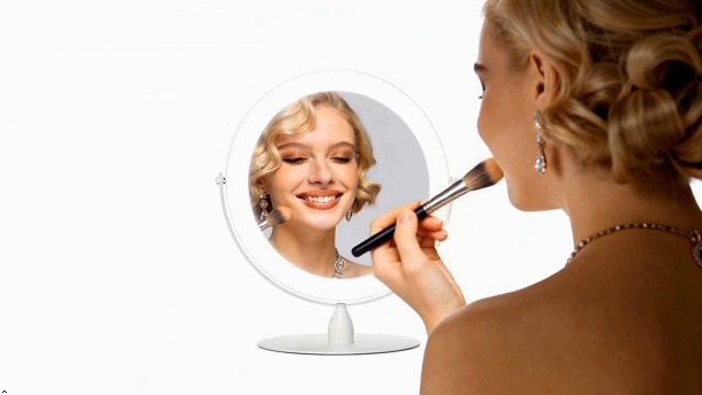 Espejo para maquillaje rectangular con luz 12" miniatura 7