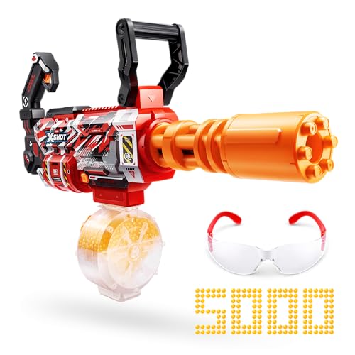 XSHOT Hyper Gel Motorized Gatling Blaster mit 5.000 Gel-Kugeln von ZURU, motorisierter Gel Blaster Outdoor-Spielzeug für Jungen und Mädchen, Teenager und Erwachsene ab 14 Jahren