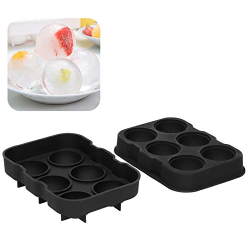 Molde de silicona para cubos de hielo redondos con tapa miniatura 6