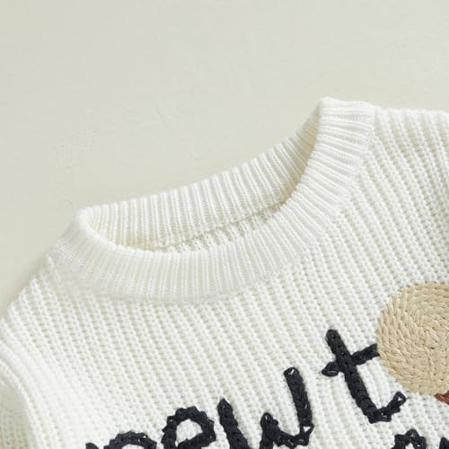 toddler baby boy girl golf outfits new to the club embroidery long sleeve knit pullover sweater birthday outfits