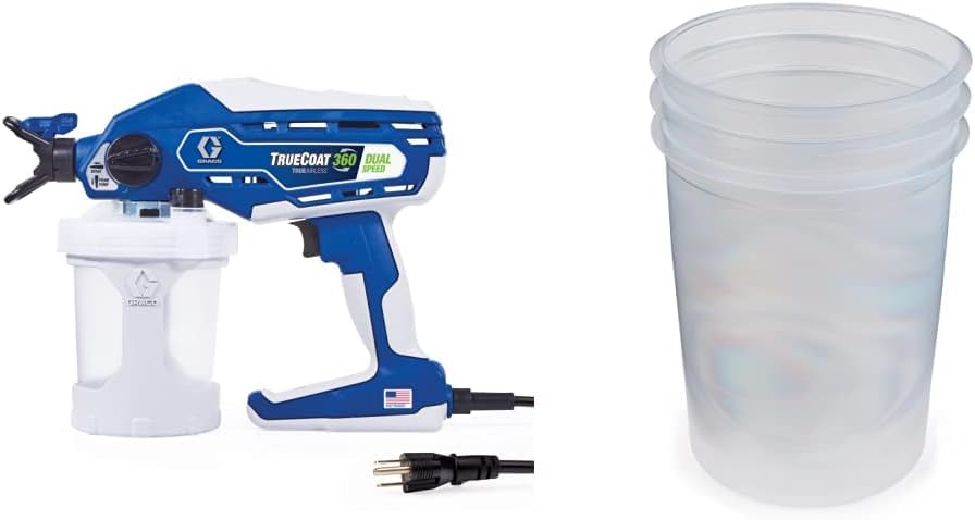 TrueCoat 360 Paint Sprayer + FlexLiner Paint Bags (3-Pack)