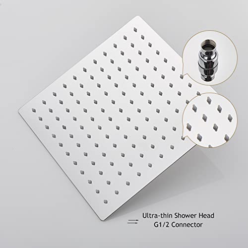 Ensemble de Douche avec Robinet de Baignoire à Cascade Complet et Mélangeur Thermostatique