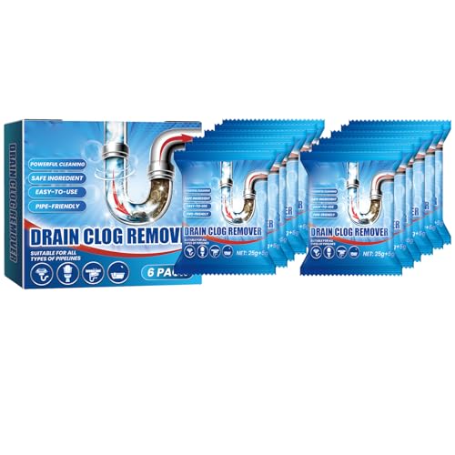 Potente Polvere di Scarico per Lavello,Polvere Detergente Per Scarico,Pulitore per tubi a Schiuma Rapida,Sblocca Gli Scarichi Intasati con Facilità,2 Box