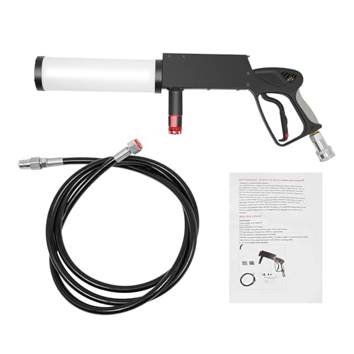 Máquina de humo portátil para CO2 con luces RGB, cañón de niebla para escenario, equipo de efectos para DJ, fiestas, bodas y eventos especiales, tubo D3.35 pulgadas con manguera de 3 m miniatura 5