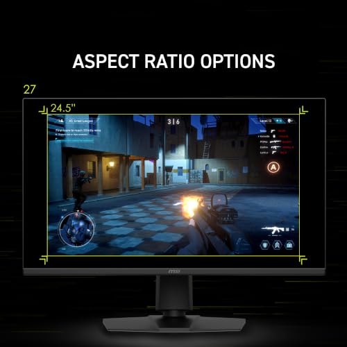 Image of MSI MAG 275UPD E14 27-Inch, 4K UHD Gaming Monitor, 3840 x 2160 IPS, 288Hz, 1ms, HDR Ready, AMD FreeSync Premium Eye Care, Dual-Mode, HDMI 2.1, DP 1.4a, Frame-Less, Tilt /Height Adjustable, Black