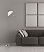 Adesso 3677-22 Swivel Torchiere, 71.5 in., 100W Incandescent, 26W CFL, Brushed Steel, 1 Torch Floor Lamp