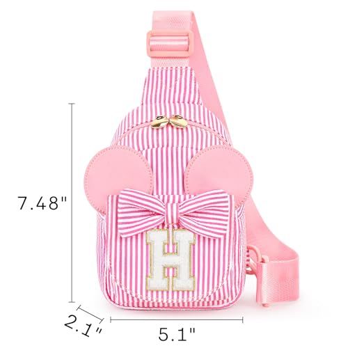 Image of Mibasies Sling Bag for Girls Gift, Toddler Girl Toys, Pink H | Cute Design, Adjustable Strap, Premium Durable Materials, Ideal Gift for Girls 4-6 for Birthdays, Christmas & Holidays