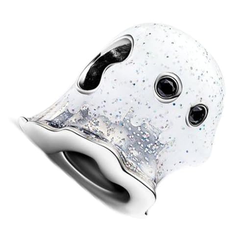 Glow-in-the-dark Sparkling Skull Charm Fit Women Bracelet Necklaces Fashion Gifts 925 Sterling Silver DIY Jewelry