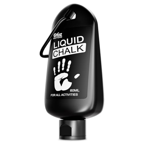 OUTTDOZ Superior Grip Liquid Chalk Mess-Free Gym Chalk for Weightlifting, Gymnastics, Rock Climbing, Dancing, Dries in Seconds. (60ML - 1 Pack)