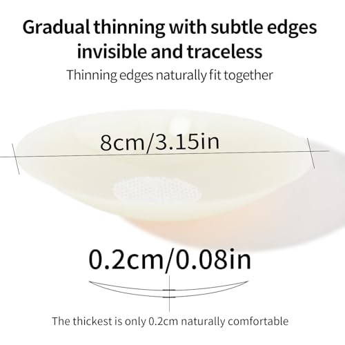 nipple covers - 4 shades invisible silicone nipple covers reusable, sticky adhesive nipple pasties, with travel box2