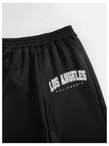 Milumia Girl's 3 Pack Letter Graphic Elastic Waist Sweatpants Causal Jogger Pants4