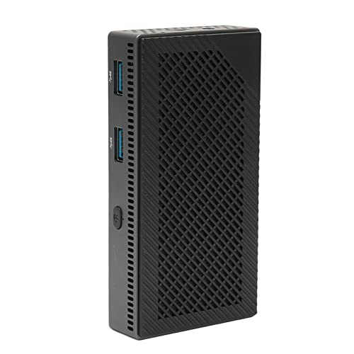 DAUZ Mini PC, Mini Desktop Gigabit Ethernet 100-240V 5.1 para Proyectores (6G+256G Enchufe de la UE)