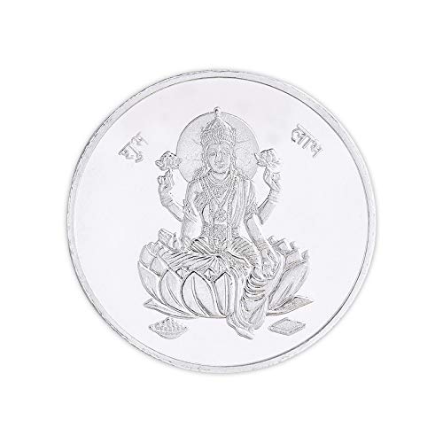 PURE SILVER 999 MAA LAXMI JI COIN 10 GRAMS