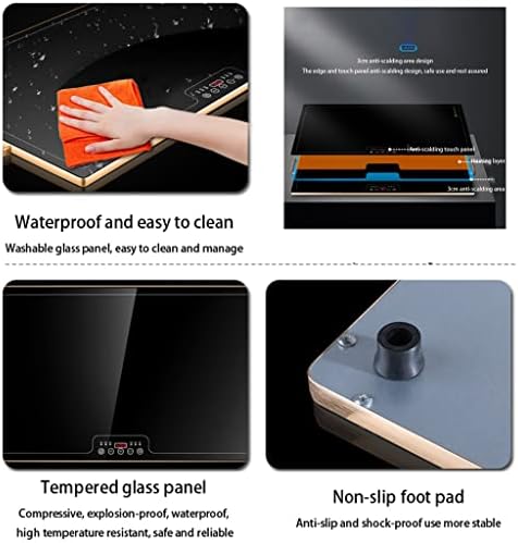 Electric Food Warmer Plate, Warming Trays for Buffets Parties Electric Warming Plate with Adjustable Temperature Control 19.7x14.9inch Hot Plate Glass Top Food Warmer Keeps Food Hot