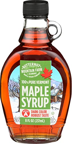 Butternut Mountain Farm, Syrup Maple Dark Robust Glass, 8 Fl Oz