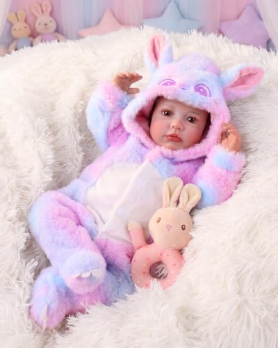Muñeca Reborn BABESIDE 20 pulgadas niña con accesorios miniatura 1