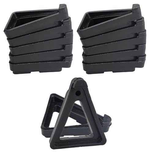HX YUEGOUHUI Pot Feet for Outdoor Planters, 12 Pcs Black Invisible Breathable Pot Stands Toes...