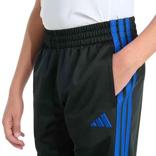 Image of adidas Boys 3-Stripe Jogger Pants | Big and Little Kids | 100% Polyester Athletic Training Pants with Elastic Waistband