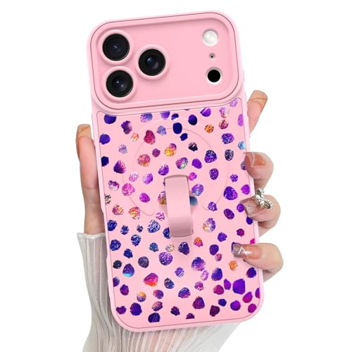 Coque silicone iPhone 17 Pro fine anti-choc motif guépard brillant pour femme