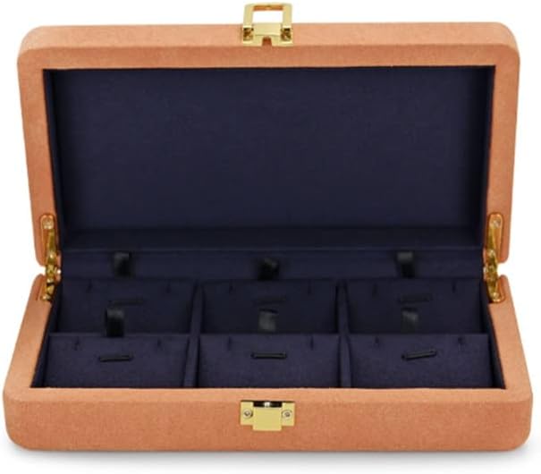 Multi-function Velvet Display Box with Microfiber Jewelry Organizer Case for Pendant Bracelet(Black)