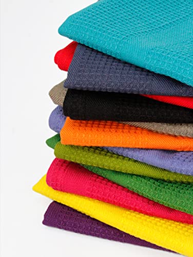 Cotton Craft FBA_61829 12 Pack Multicolor Kitchen Towels 16X28 Inches- Pure Cotton thumb #3