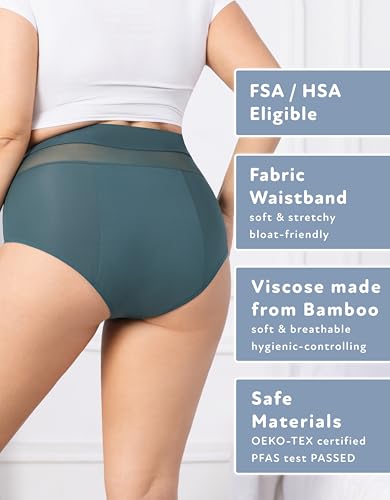 Image of Goat Union Overnight Period Underwear for Women Heavy Flow, Leakproof Menstrual Panties Full Coverage