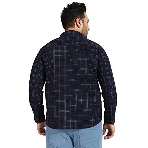 Image of CAHOOT Instafab Plus Men's Button Up Regular Fit Shirt for Casual Wear | Modern Clothing Shirt Crafted with Regular Sleeve, Comfort Fit & High-Performance for Everyday Wear