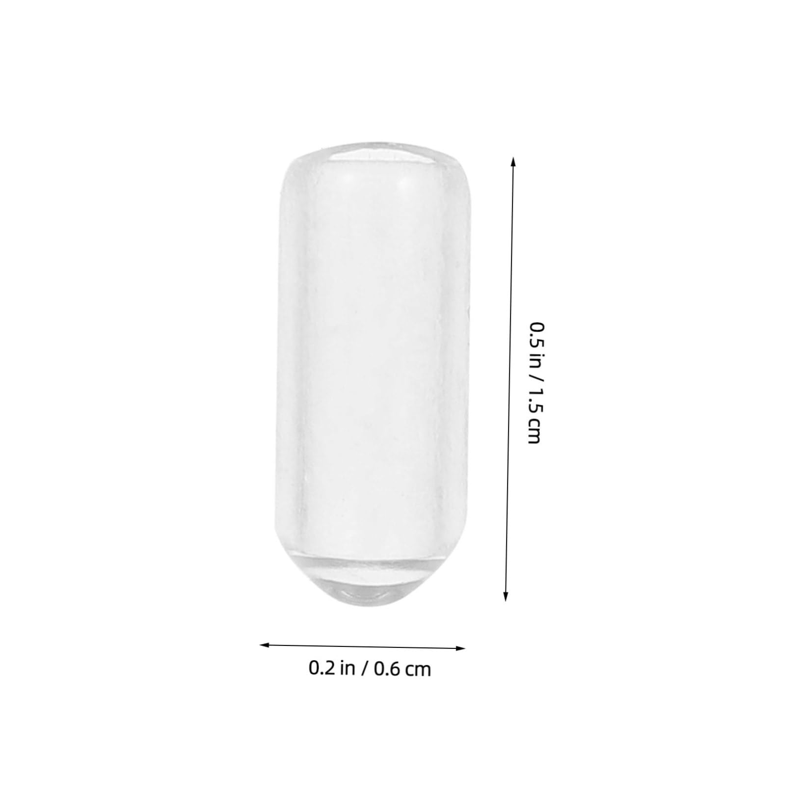 FRCOLOR 200pcs Transparent Rubber End Caps for 6mm Headbands, Replacement Diy Hair Band Accessories, 4.0mm Inner Diameter - Image 2