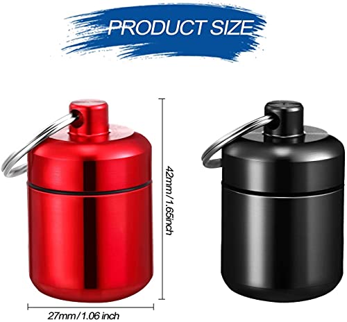 4 Pezzi Portapillole Portachiavi Impermeabile
