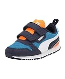 puma puma r78 v inf, scarpe da ginnastica, unisex - bimbi 0-24, mykonos blue/puma white/peacoat, 20 eu