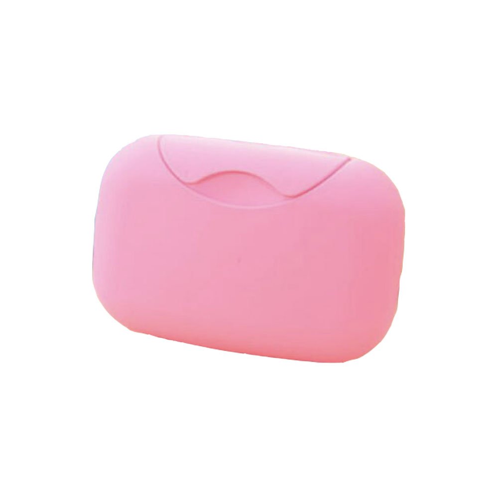 NUODWELL Creative Travel Handmade Soap Box Waterproof and Leakproof Soap Box with Sealed Portable Home Outdoor Soap Box (Pink)