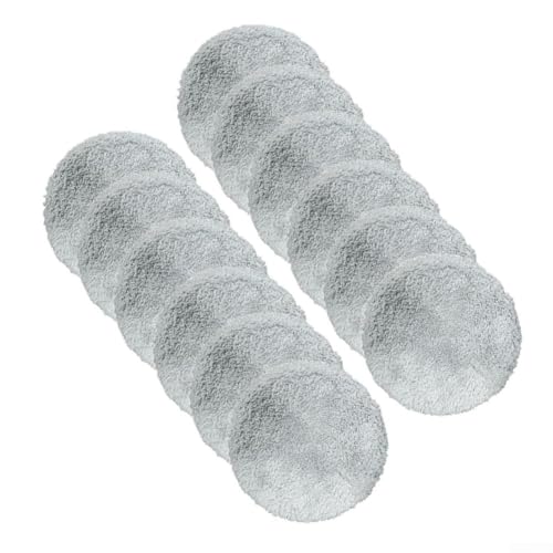 Set of 12 Replacement Cloths for Robot Window Cleaners For Liectroux YW610 HCR-10 HCR-09, Soft and Lightweight Cleaning Pads for Better Window Coverage