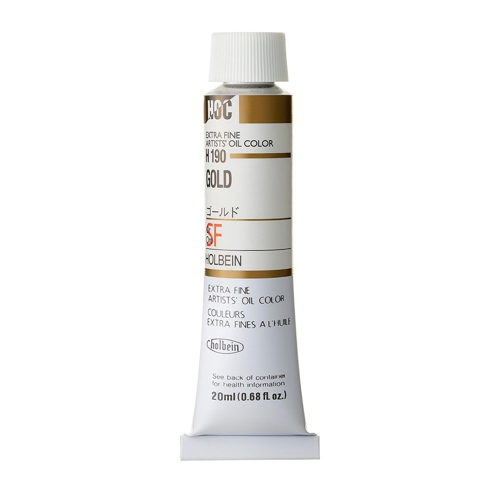 Amazon | ホルベイン 油絵具 H190 20ml ゴールド 00190 | 絵具 通販