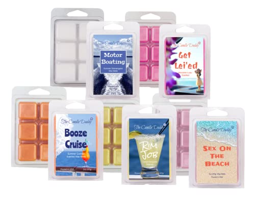The Candle Daddy Beach Bash 5 Pack - 5 Amazing Summer Beach Wax Melts - 30 Total Cubes - 10 Total Ounces