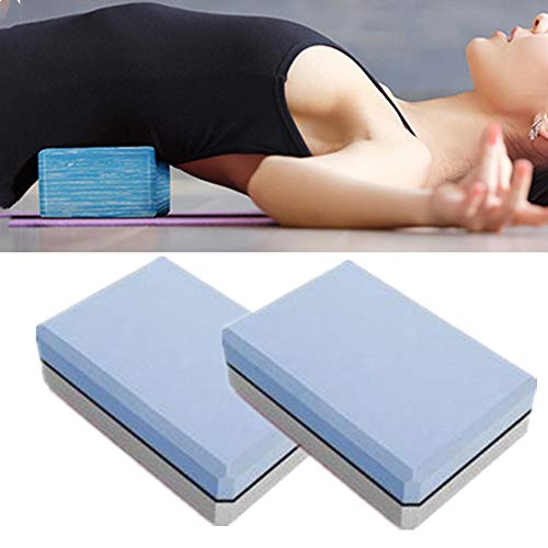 Dance Blocks Yoga Brick Pilates Head Block Support Deepen for Yoga Yoga Block Foam Pilates Blocks Yoga Blocks And Bricks Yoga Set Yoga Block Set blue-gray,2pcs