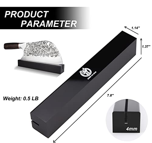 Forged Serbian Chefs Knife And Acrylic Knife Block Set Razor Sharp High Carbon Steel For Meat And Vegetable Cutting - #TOP1