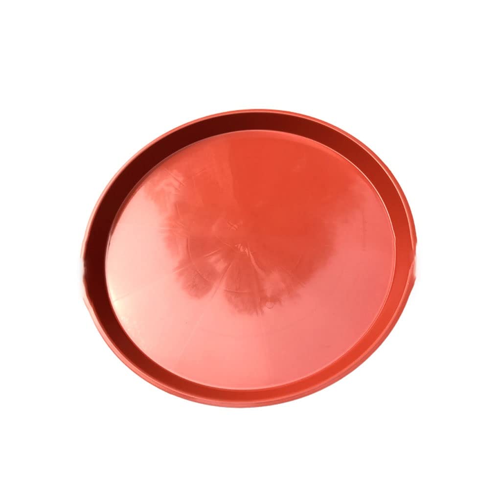 Soucoupe rouge pour plantes grasses et support rond plastique de 63 cm anti UV