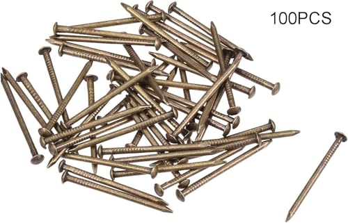 Clavos Vintage Mini REDONDOS 1.8x25mm, 100 piezas, para madera miniatura 3