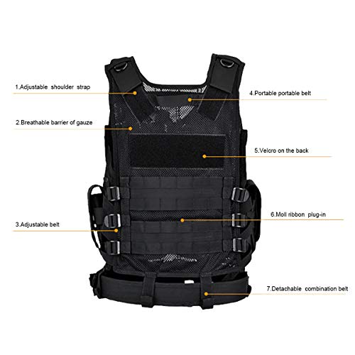 Kidybell Tactical Airsoft Vest For Outdoor Hunting Army Fan Combat Training Cs Game 600D Encrypted Nylon Fabric #TOP4