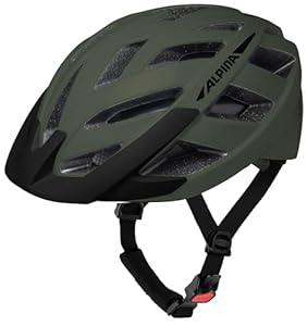 ALPINA Alpina Panoma 3.0 - individuell anpassbarer & gut belüfteter Tourenrad-Helm, optionalen LED-Licht, für Erwachsene, Olive matt, 56-59 cm