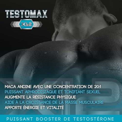 Healthy Fusion, TestoMax | Booster de Testostérone Naturel | Maca des Andes & Taurine | Améliore Vitalité, Masse Musculaire & Performances | Brûle-Graisses Efficace | 120 Capsules – Image 3