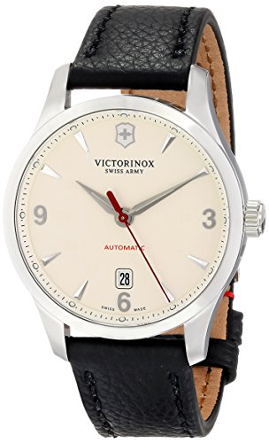 Victorinox Leather Analog White Dial Men Watch-241666, Black Band (B00KG71T0C) Amazon Price History, Amazon Price Tracker