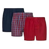 Lacoste Herren Boxershorts 7H0344, Männer 3er-Set,Untershosen,Pants,Shorts,Unterwäsche,Basics,kurz,Regular Fit,Rot,XXL