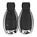 kwmobile Funda Llave Coche Compatible con Mercedes Benz Llave de Coche de 3 Botones - Repuesto plástico Duro para Mando de Auto - Negro
