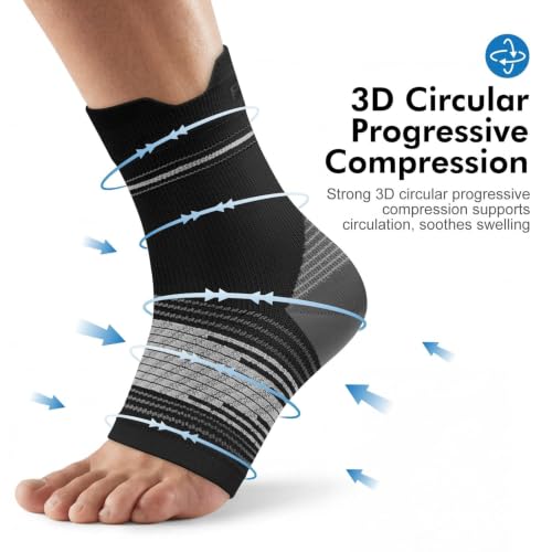 6 Pairs Plantar Fasciitis Socks