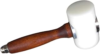 DOITOOL Tools Gavel Hammer for Leathercraft Working Nylon Hammer Mallet Leathercraft Carving Hammer s Tool Hammer with Wooden Handle Manual Bamboo Mallet Hammer T Tool