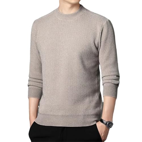 Dcvmvmn Men's Half High Collar Sweater Autumn and Winter Casual Sweater