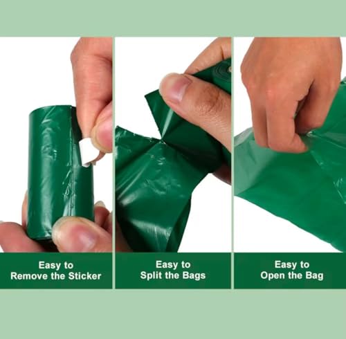 Image of Zinkomens Dog Poop Bags, Lavender Scented, 300 Bags, 20 Rolls, Green (Green)